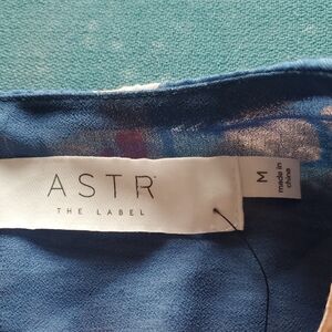 ASTR Floral Blue and Pink Dress
